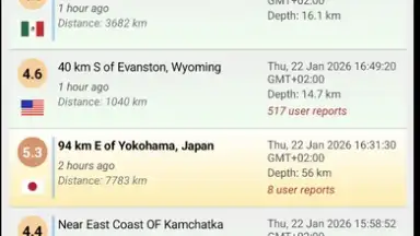 AllQuakes screenshot 3