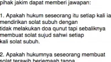 Cara Solat Subuh Dan Persoalannya screenshot 1