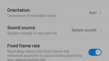 MIUI Screen recorder screenshot 3