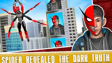 Black Spider Rope Superhero screenshot 5