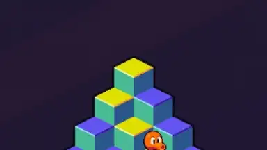 Q*bert screenshot 2