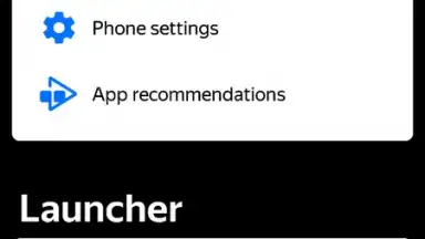 Yandex Launcher screenshot 2