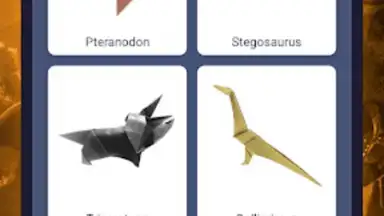 Origami dinosaurs paper shapes screenshot 9