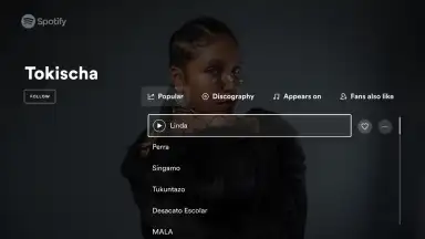Spotify for Android TV screenshot 2