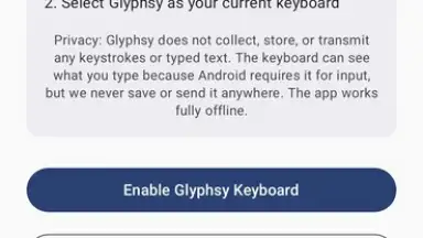 Glyphsy – Stylish Keyboard screenshot 1