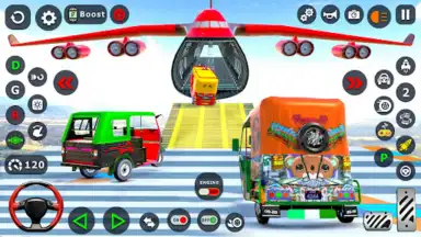 Tuk Tuk Taxi Driving Games 3D screenshot 4