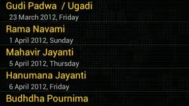 Hindu Calendar screenshot 1