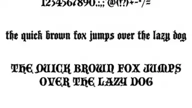Gothic Fonts 50 screenshot 1