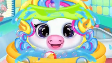 Newborn unicorn care game screenshot 3