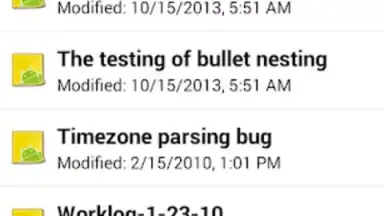Tomdroid screenshot 8