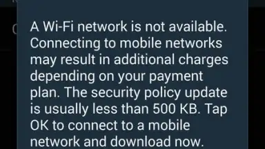 Samsung Security Policy Update screenshot 2