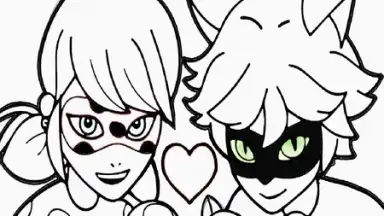 Coloring Ladybug & Blackcat screenshot 3