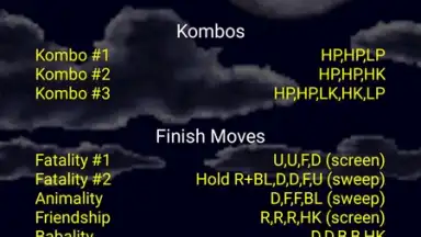 Mortal Kombat Moves screenshot 2