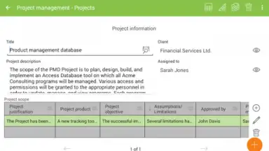 MobiDB Project Management screenshot 4