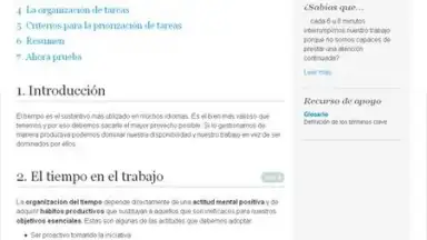 Gestion del tiempo screenshot 2