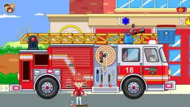 My Town : Firestation Free screenshot 2