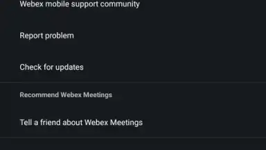 WebEx Meetings screenshot 21