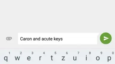 Czech Diacritic Keyboard screenshot 2