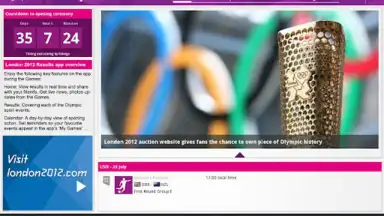 Aplic. resultados Londres 2012 screenshot 1