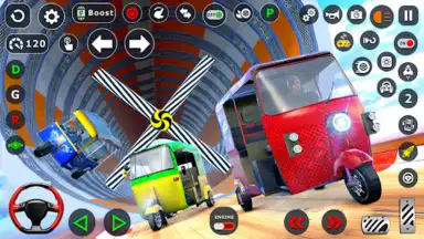 Tuk Tuk Taxi Driving Games 3D screenshot 2