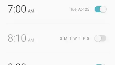 Samsung Clock screenshot 1