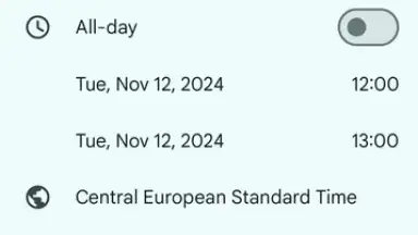 Google Calendar screenshot 9