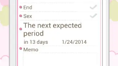 LadysCalendar Free (Period) screenshot 5