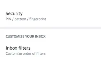 Yahoo Mail screenshot 1