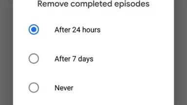 Google Podcasts screenshot 1