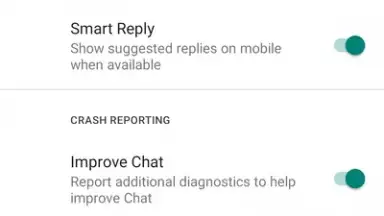 Google Chat screenshot 3