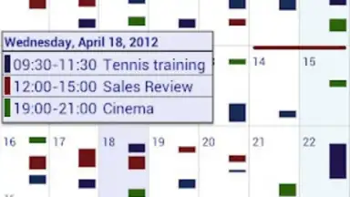 Business Calendar screenshot 1