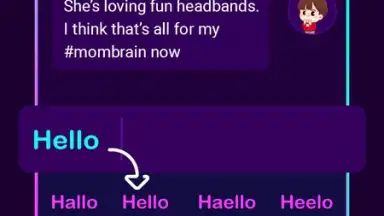 Neon LED Keyboard Fonts, RGB screenshot 1