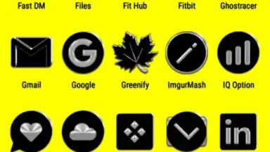 Black Icon Pack Free screenshot 6