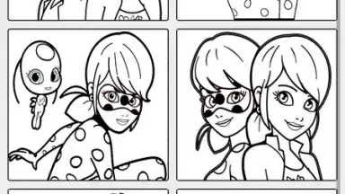 Coloring Ladybug & Blackcat screenshot 5