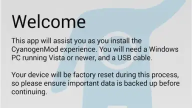 CyanogenMod Installer screenshot 1