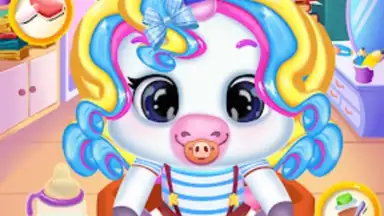 Newborn unicorn care game screenshot 4