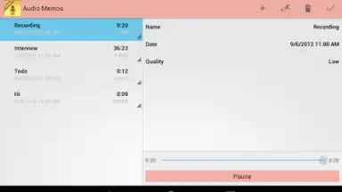 Audio Memos screenshot 2