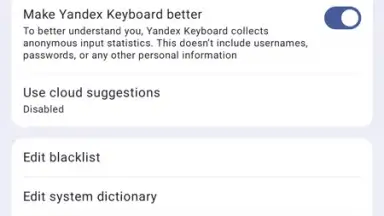 Yandex Keyboard screenshot 8