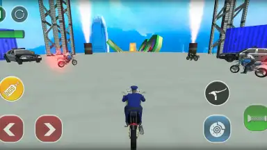 Police Bike Stunts Games screenshot 10
