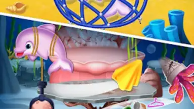 Newborn mermaid baby care game screenshot 4
