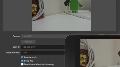 DroidCam OBS screenshot 3