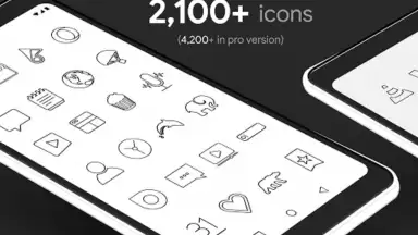Lines Dark - Icon Pack screenshot 8