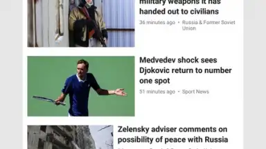 RT News screenshot 2