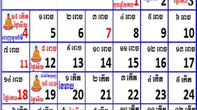 khmer Calendar 2015 screenshot 3