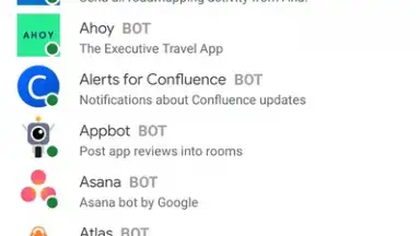 Google Chat screenshot 1