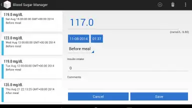 Контроль сахара в крови screenshot 2