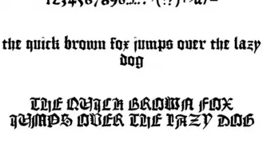 Gothic Fonts 50 screenshot 2