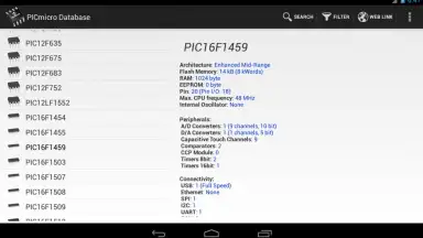 PICmicro Database screenshot 10