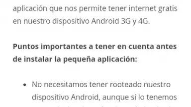 Internet Gratis 4G screenshot 1