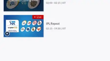 YuppTV LiveTV, Live Cricket screenshot 11